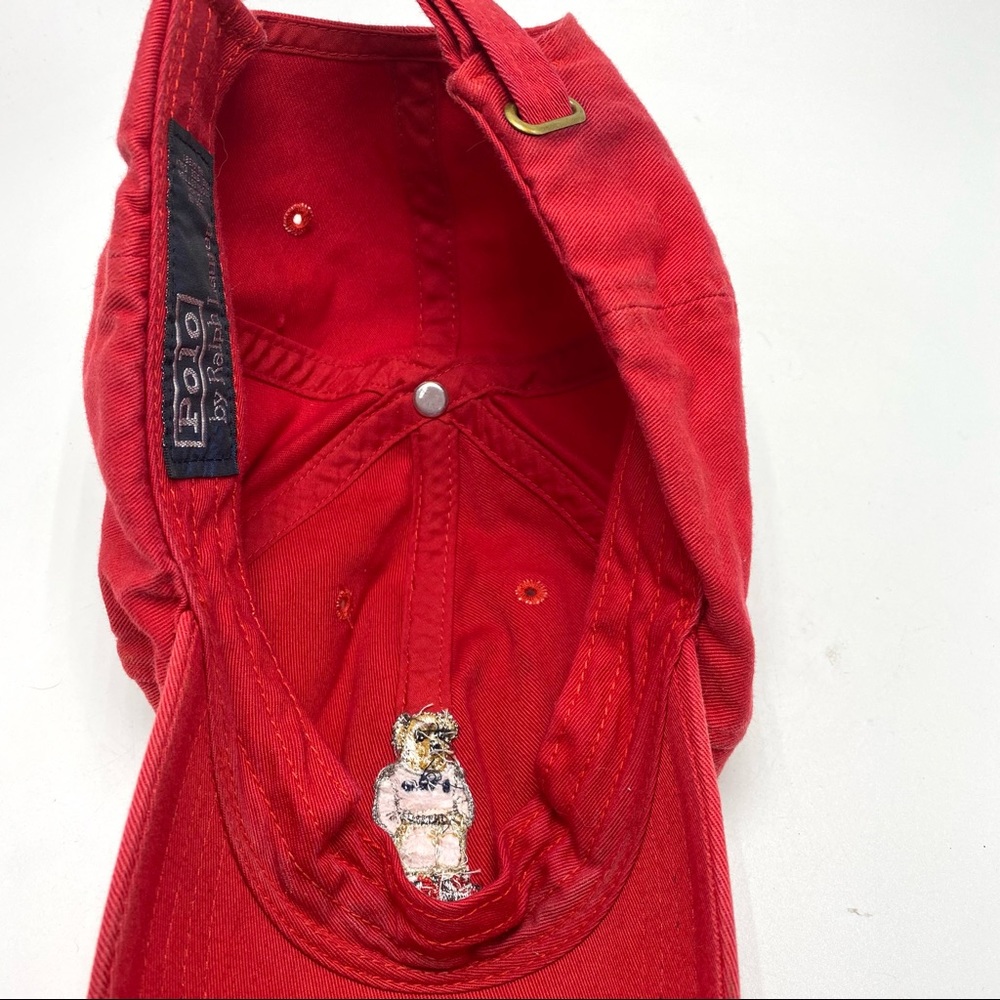 Polo Ralph Lauren bear red baseball hat and credit card holder - Picture 2 of 4
